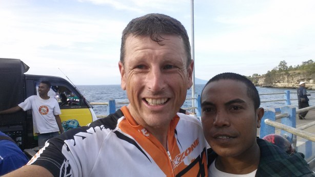 Gervas and me before I caught the boat