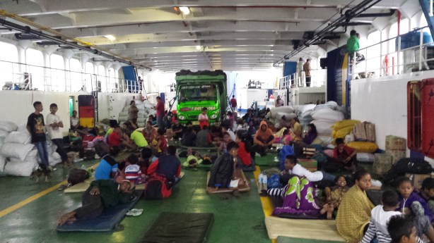 On the boat to Kupang