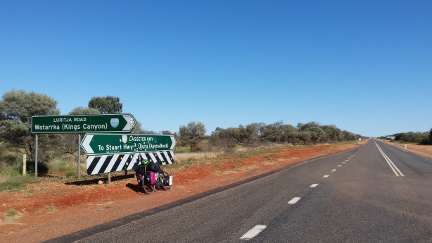 The road to Uluru