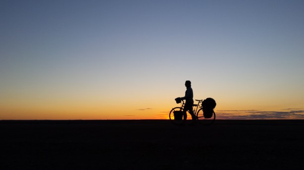 Silhouette at sunset