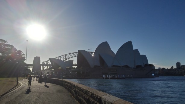 I ran past the opera house a lot.