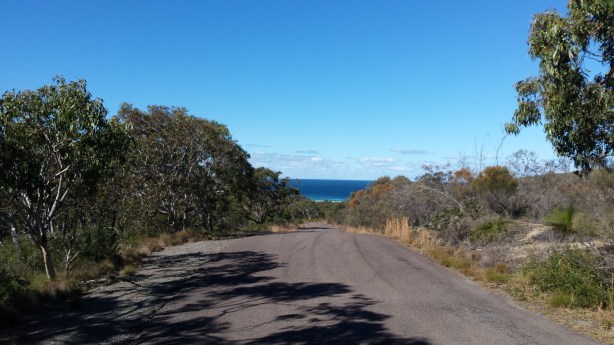 The road to Frazer Beach