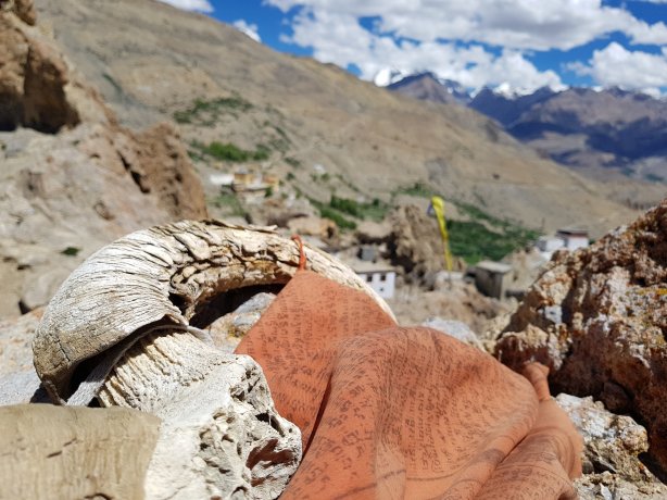 View from the Dhankar monastery