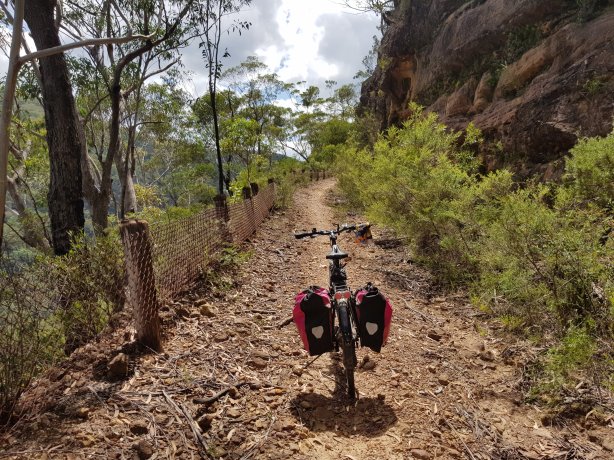Climbing out from Bowens Creek