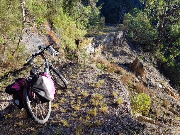 The little rock slip I needed to navigate