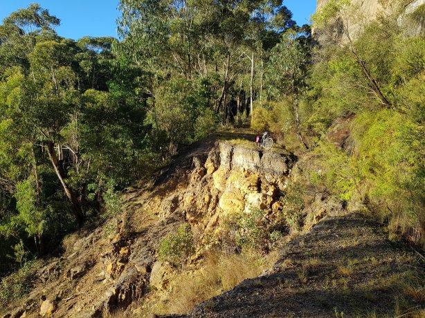 The little rock slip I needed to navigate