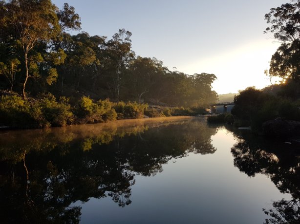 The Bargo River just after sunrise