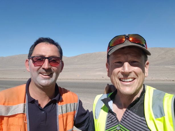 The truck drivers were friendly