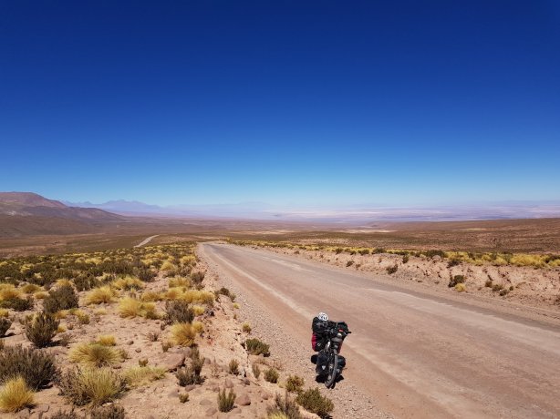 Looking back towards the saltpan