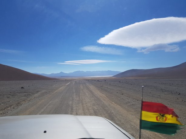 Ruta de Lagunas from the car