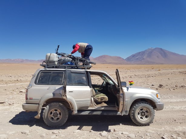 Drop off near Laguna Colorada