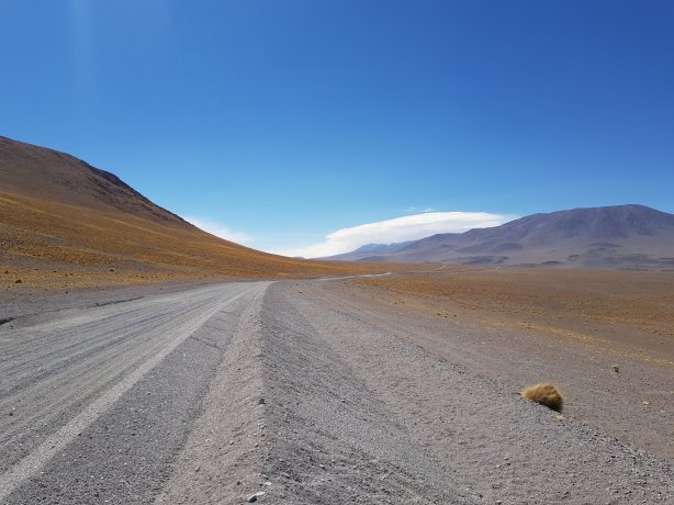 The road was a bit sandy in parts