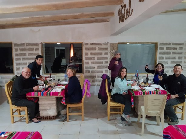 The lovely group of Spanish tourists