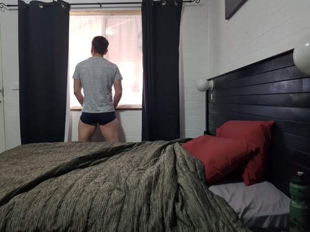 Looking out at the rain