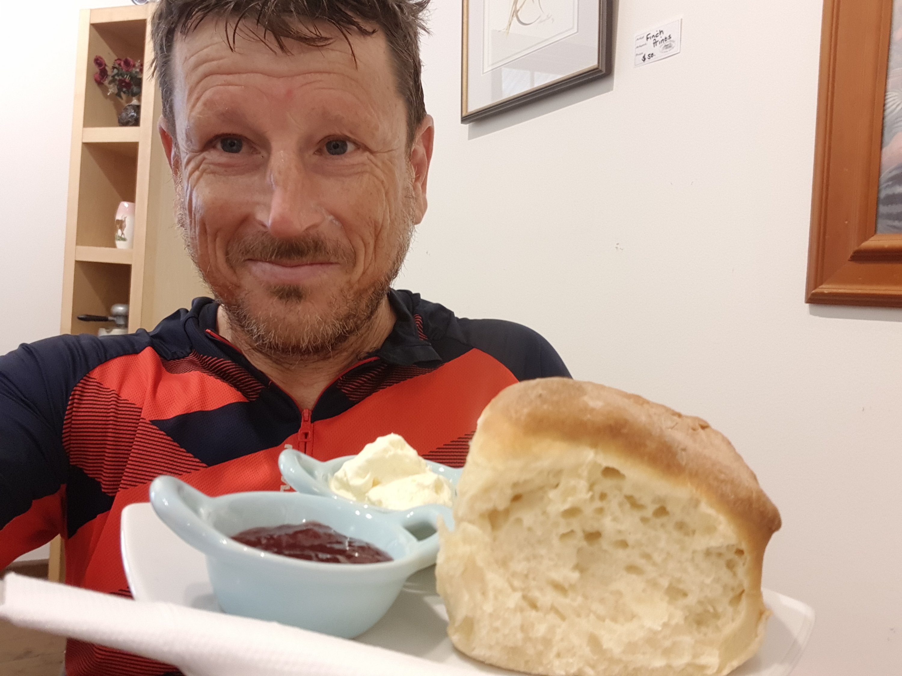 Scones, jam and cream at Wollambi
